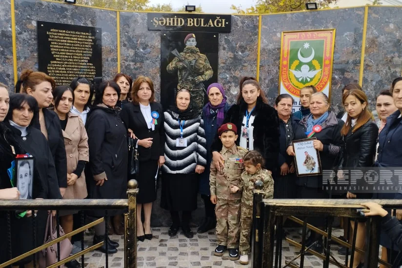 Kürdəmirdə şəhid bulağının açılışı olub