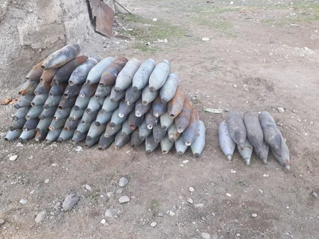 Cəbhə boyu ərazilərdə 216 partlamamış hərbi sursat aşkarlanıb