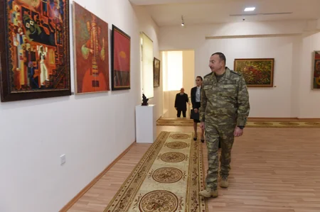 President Ilham Aliyev attended opening of State Art Gallery in Horadiz
