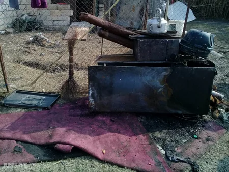 Bərdədə azyaşlı övladlarını yanğından xilas edən ata xəsarət alıb - FOTO