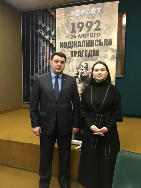 Ukrayna Elmlər Akademiyasında Xocalı soyqırımına dair tədbir keçirilib