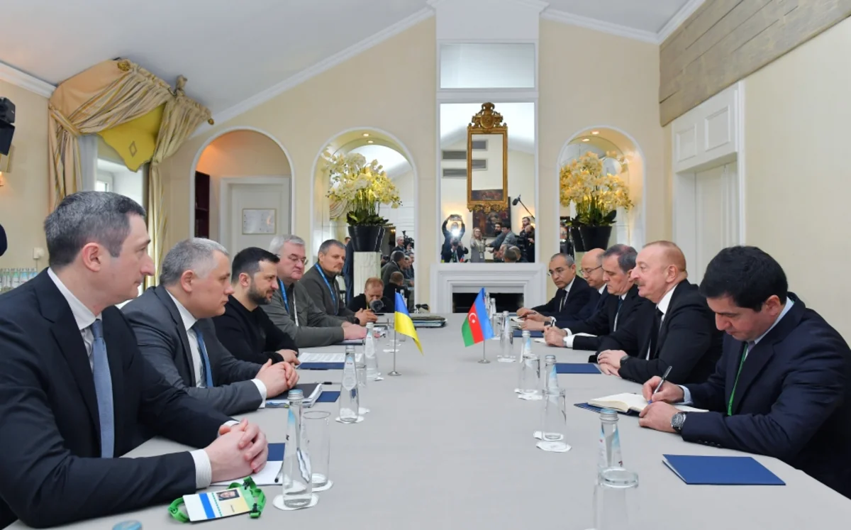 President of Azerbaijan Ilham Aliyev meets with President of Ukraine in Munich