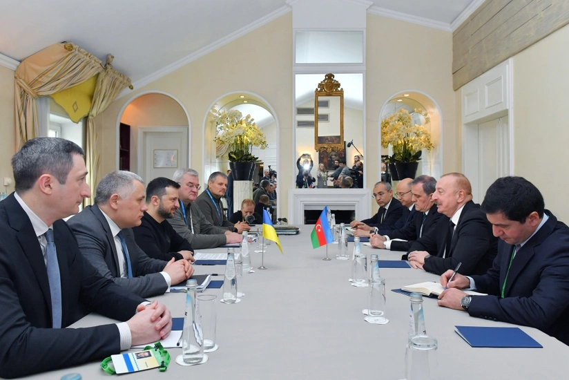 President of Azerbaijan Ilham Aliyev meets with President of Ukraine in Munich