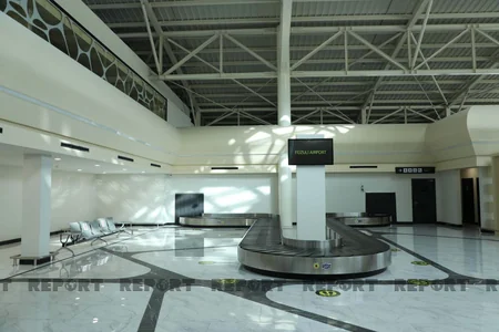 Gürcüstan nümayəndə heyəti Füzuli hava limanında olub