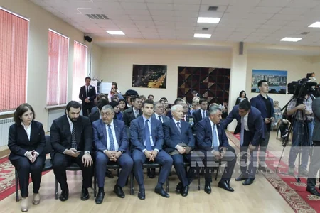 Azərbaycan nümayəndə heyəti Həştərxanda Heydər Əliyev adına məktəbdə olub
