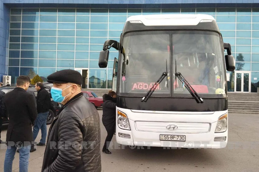 Из Барды в Агдам отправился очередной пассажирский автобус