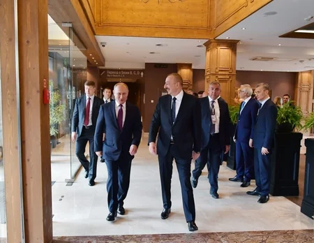 Soçidə Azərbaycan və Rusiya prezidentlərinin görüşü olub