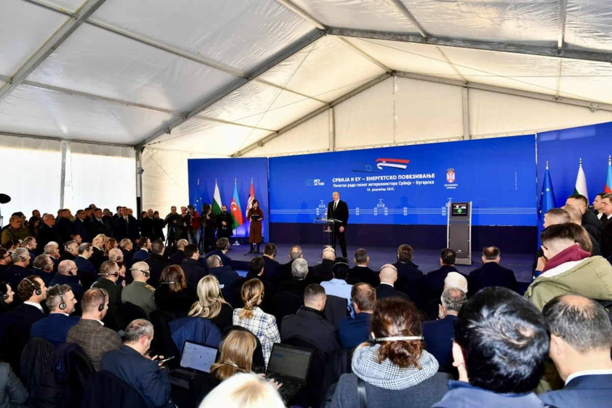 Prezident İlham Əliyev Serbiya-Bolqarıstan interkonnektorunun açılışında iştirak edib