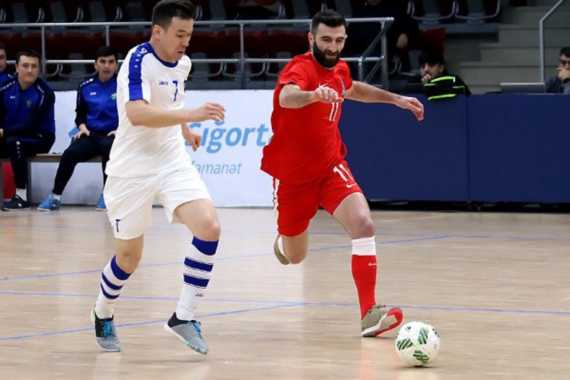 Сборная Азербайджана по футзалу победила Узбекистан