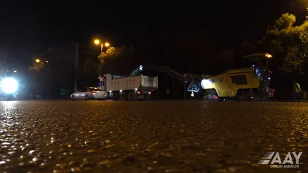 Bakının Fətəli xan Xoyski prospektinin daha bir hissəsinin təmirinə başlanılıb
