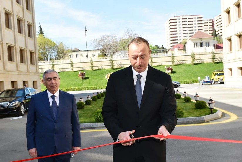 President Ilham Aliyev attended opening of new administrative building of Azeravtoyol OJSC