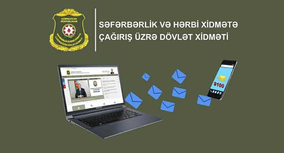 Hərbi xidmətə göndəriləcək çağırışçılara SMS göndərilməsinə başlanılıb