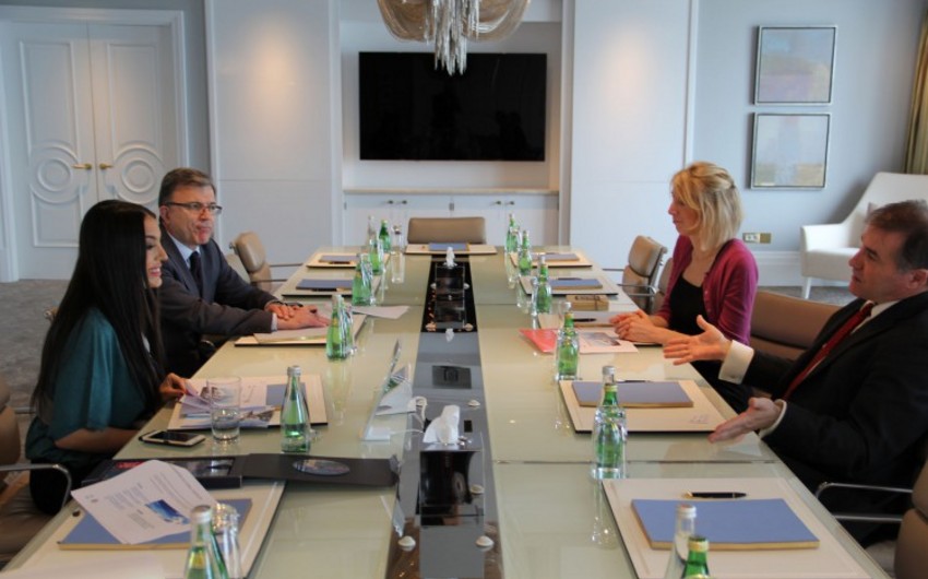 Leyla Aliyeva meets with representatives of International Climbing and Mountaineering Federation