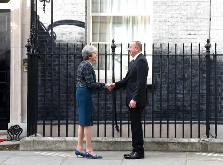 President Ilham Aliyev met with UK Prime Minister Theresa May