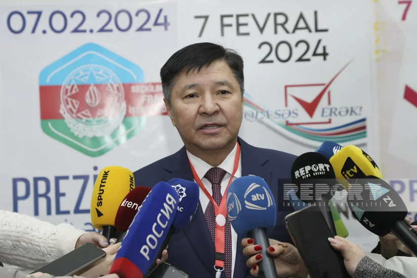 Zhakip Asanov: Calm atmosphere and festive mood at polling station in Azerbaijan