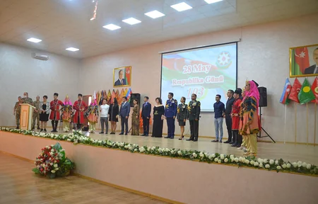 Respublika Günü münasibətilə N hərbi hissəsində tədbir təşkil olunub