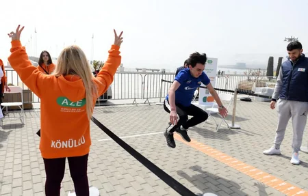 Bakı Bulvarında Beynəlxalq İdman Günü münasibətilə tədbir keçirilir