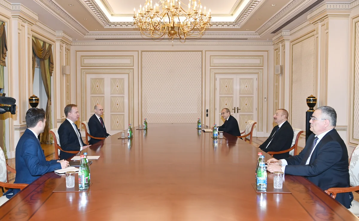 Ilham Aliyev receives president of World Economic Forum