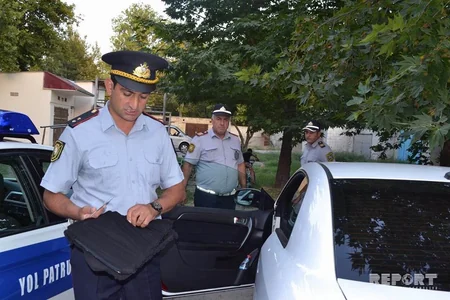 Mingəçevir şəhərində yol polisi reyd keçirib