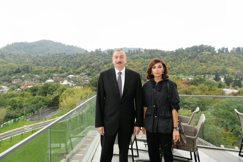 President Ilham Aliyev, first lady Mehriban Aliyeva view Lankaran Istisu and Health Center