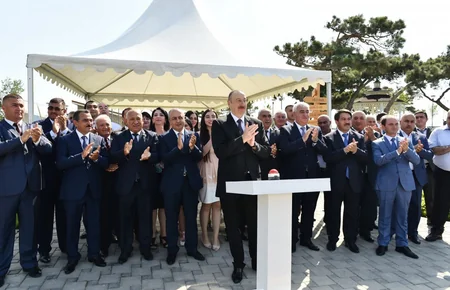 President Ilham Aliyev inaugurates drinking water supply project in Pirallahi district