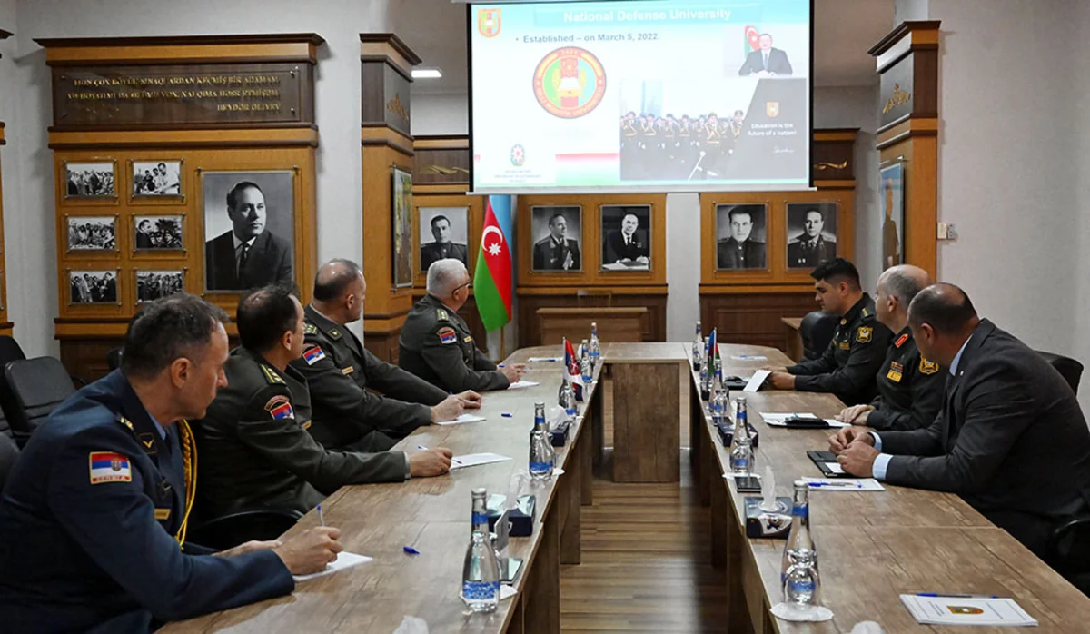 Belqrad Müdafiə Universitetinin nümayəndələri xüsusi təyinatlı təhsil müəssisələrində olublar