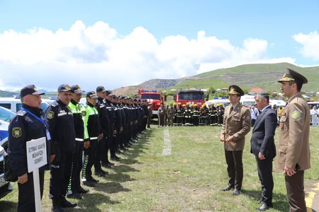 Fövqəladə Hallar Nazirliyi Mülki müdafiə məşqi keçirib