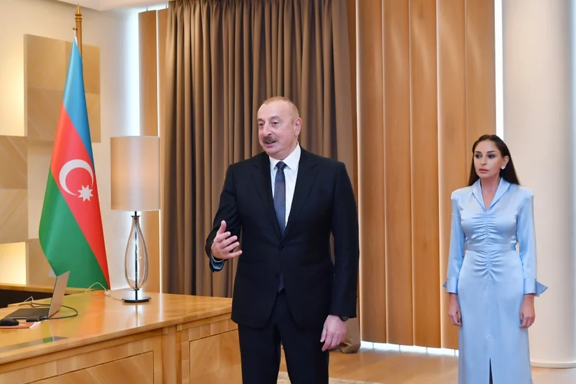 President of Azerbaijan: Turkish athletes restored justice when disrespect was shown for our national flag