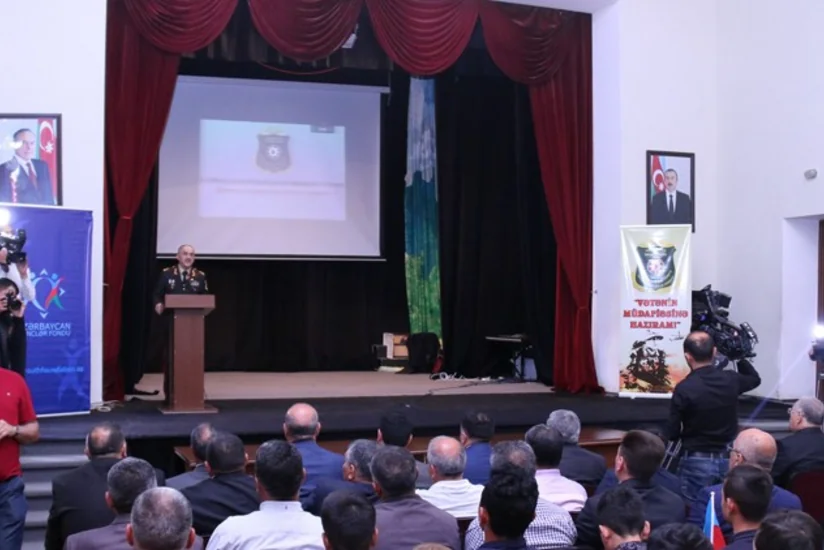 Ağdamda “Vətənin müdafiəsinə hazıram!” devizi altında kütləvi tədbir keçirilib