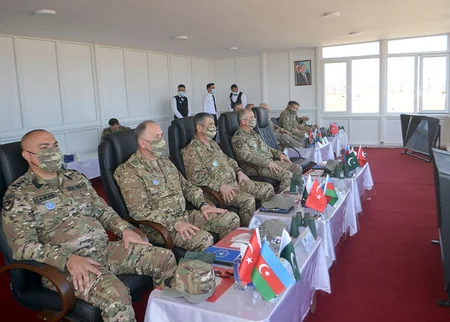 Azərbaycan, Türkiyə və Pakistan generalları “Üç qardaş - 2021” təlimini izləyib