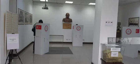 Türkiyənin Gəncədəki Baş Konsulluğundakı səsvermədə minə yaxın seçici iştirak edib
