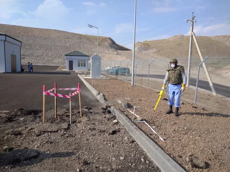 Təmas xəttində mərmi qalıqları aşkarlandı