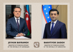 Azerbaijani and Uzbek FMs hold phone conversation