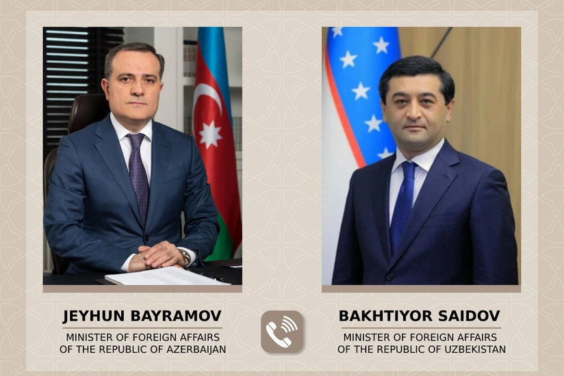 Ceyhun Bayramov özbəkistanlı həmkarı ilə ABŞ səfərini müzakirə edib