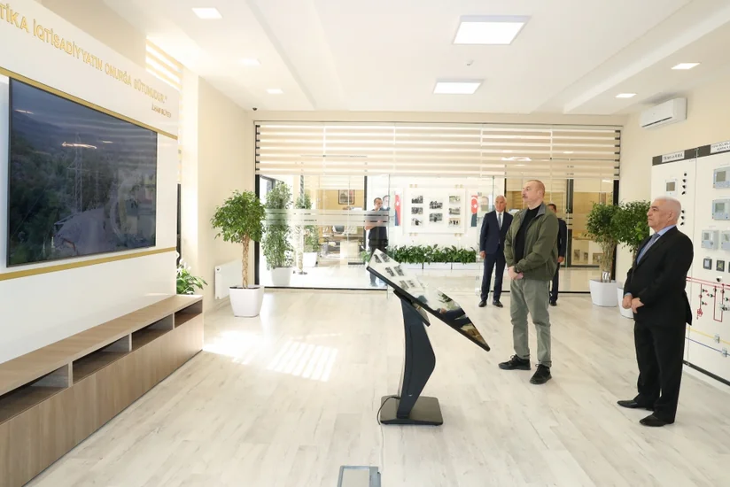 Ильхам Алиев принял участие в открытии подстанции Горчу в Лачынском районе