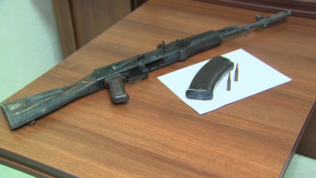 Ağcabədi sakinində avtomat aşkar edilib