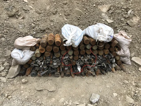 Xızıda 92 ədəd partlamamış hərbi sursat tapılıb