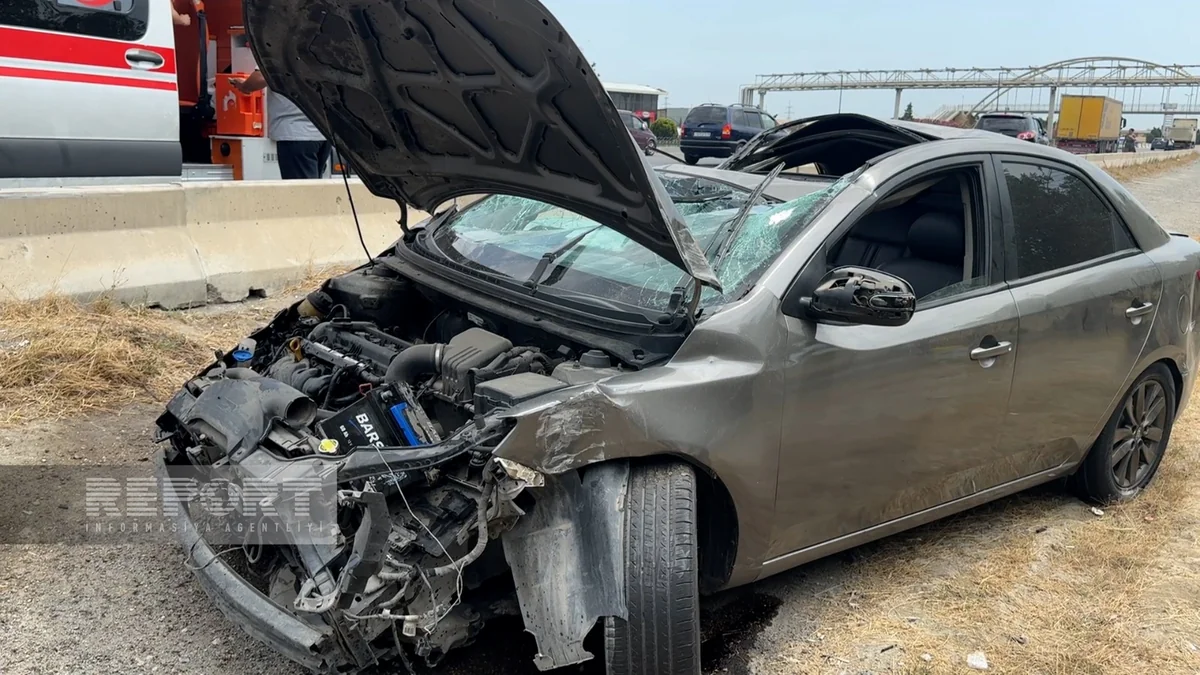 Sumqayıtda ağır yol qəzası baş verib, yaralılar var