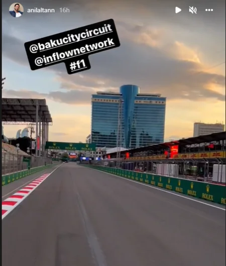 Türkiyəli tanınmış bloger Formula 1” ilə bağlı paylaşım edib
