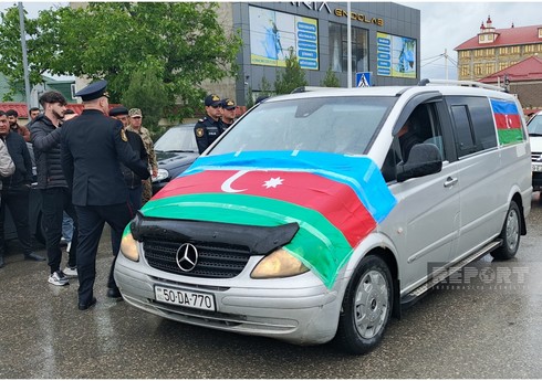Qubada Birinci Qarabağ müharibəsinin şəhidi Elşən Ərzumanovla vida mərasimi keçirilib