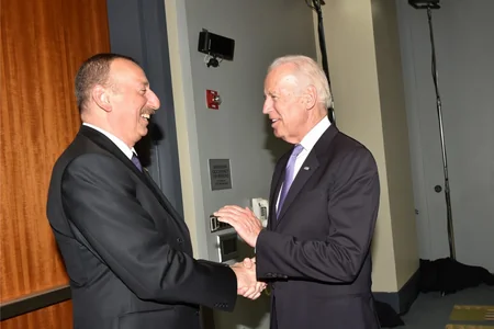 Prezident İlham Əliyevin ABŞ-ın vitse-prezidenti Co Baydenlə görüşüb
