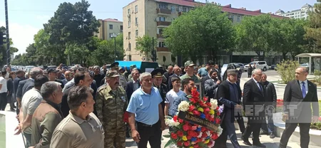 Sumqayıtda Birinci Qarabağ müharibəsinin şəhidi Elməddin Abbasov dəfn edilib - YENİLƏNİB