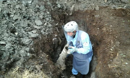 Tərtərdə partlamış Qrad raketinin qalıqları aşkarlanıb