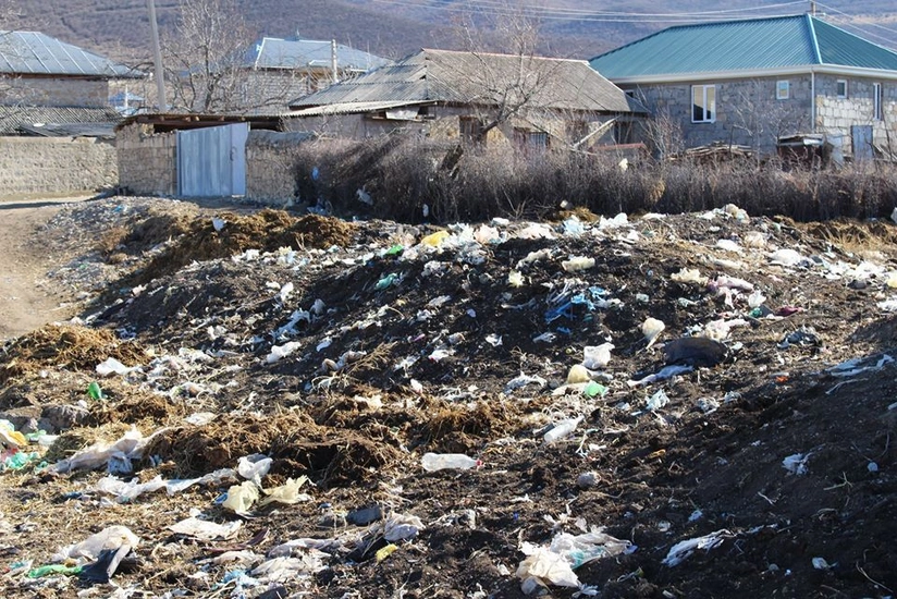 Azərbaycanlıların yaşadığı kəndin zibil problemi aradan qaldırılacaq - FOTO