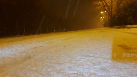 Bakıda qışın ən soyuq gecəsi - YENİLƏNİB