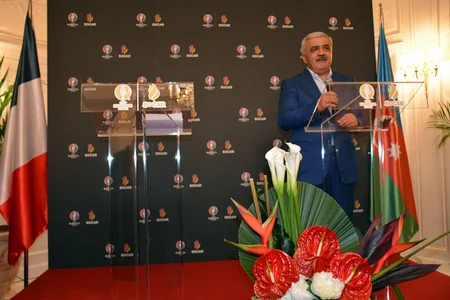 SOCAR futbol üzrə Avropa çempionatının final oyunu ərəfəsində Parisdə qəbul keçirib - FOTO