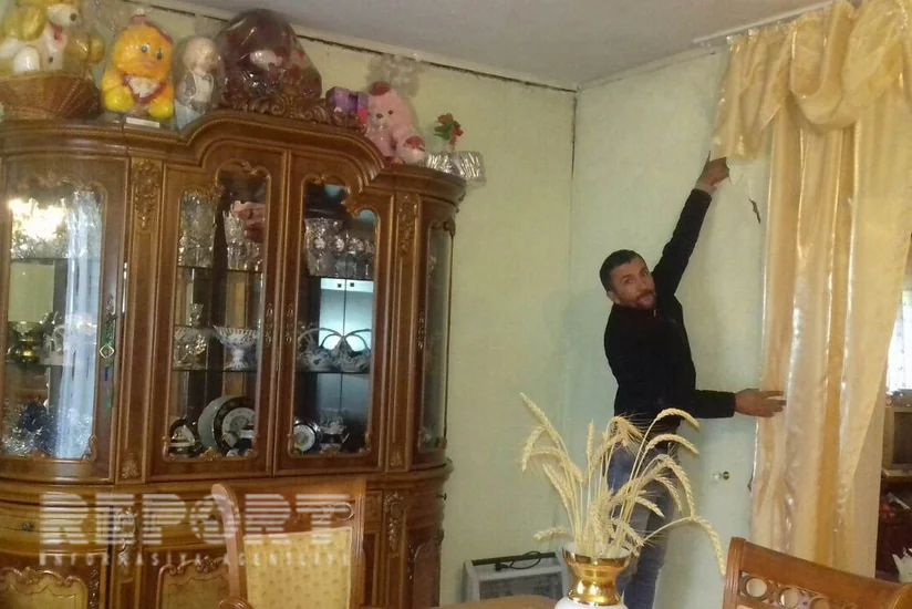 Qubaya yağan aramsız yağışlar nəticəsində daha bir ev çöküb - FOTO