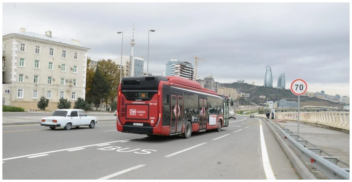 Bakıda daha üç küçədə xüsusi avtobus zolağının salınmasına başlanılıb