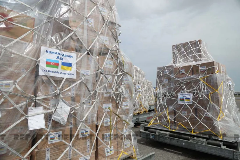 Из Азербайджана в Украину отправлена очередная партия гуманитарной помощи