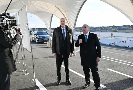 Prezident İlham Əliyev Böyükşor-Pirşağı yeni avtomobil yolunun açılışında iştirak edib - YENİLƏNİB
